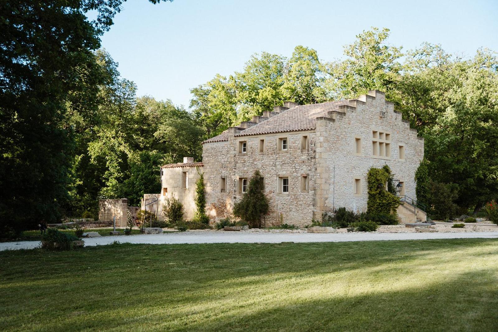 ホテル Chateau De Pondres Villevieille エクステリア 写真